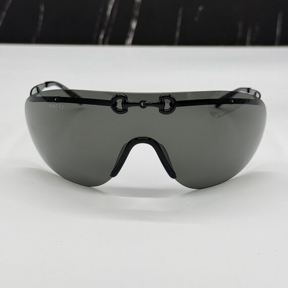 NEW GG1656S 001 GUCCI SHIELD MASK SUNGLASSES GUCCI - Picture 3 of 11